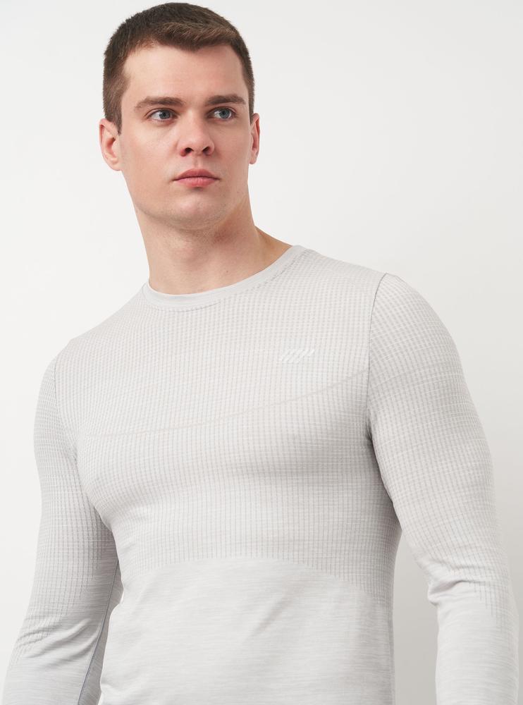 Футболка Myprotein MPM197x62 длинный рукав мужская М Светло-серый - фото 4