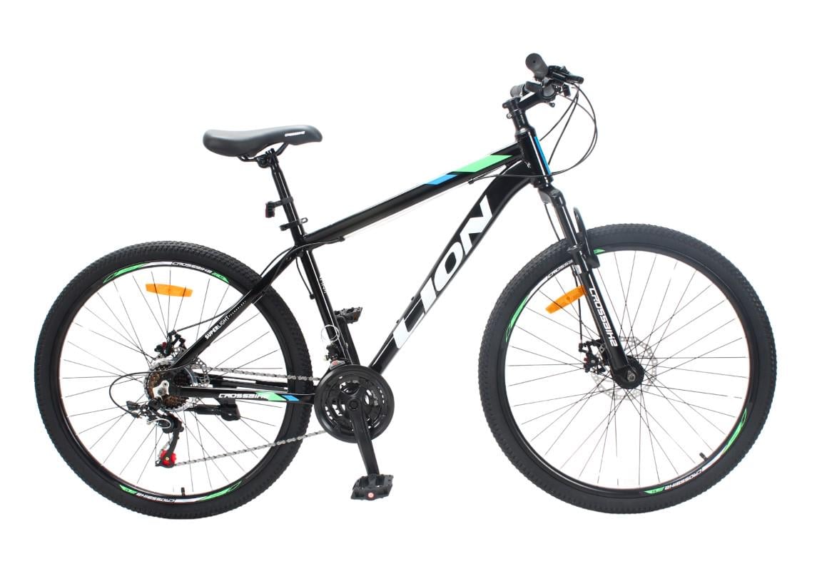 Велосипед Crossbike 27,5" Lion 2025 Рама 15" Black/Green