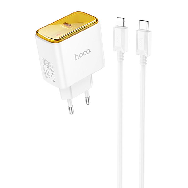 Зарядное устройство сетевое Hoco CS41A Smart PD35W 1C/Type-C to Lightning White (00000071118_2)