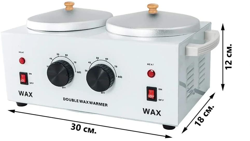 Воскоплав баночный Double Wax Warmer двойной для разогрева воска (MS-00046) - фото 2