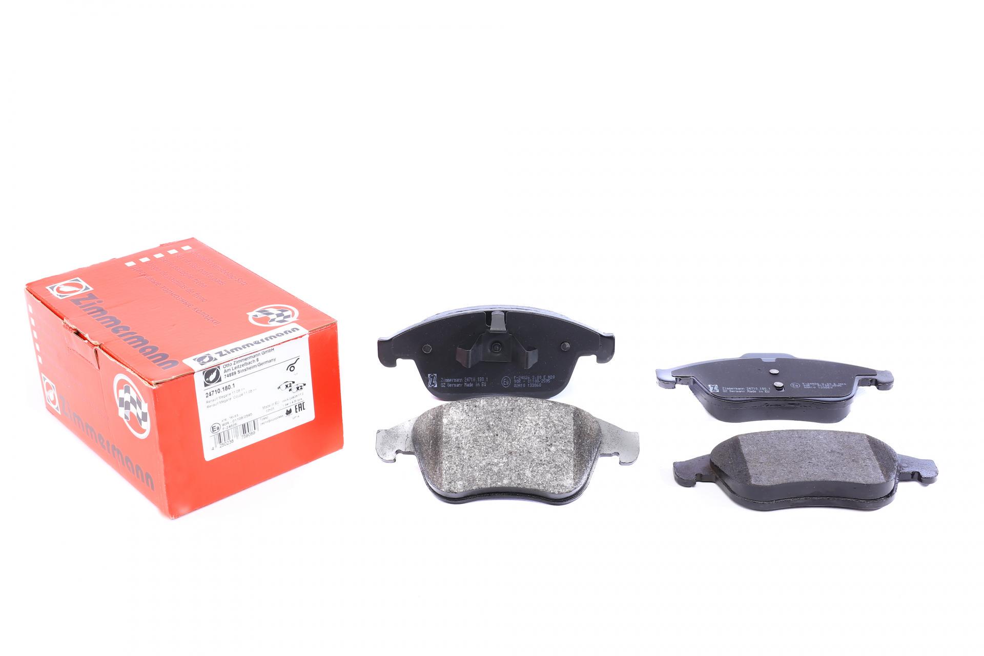 Колодки тормозные передние ZIMMERMANN для Renault Megane III/Laguna III/Scenic III 1.5dCi/2.0dCi 07- Ate-Teves (24710.180.1)