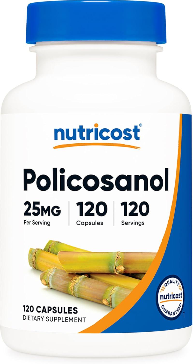 Полікозанол Nutricost Policosanol, 25 мг, 120 кап.