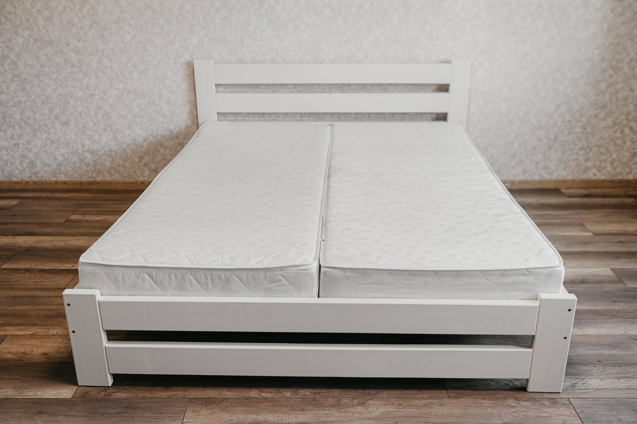 Ліжко двоспальне з масиву сосни 140x200 см Слонова кістка (1868806294) - фото 2 Ліжко двоспальне з масиву сосни 140x200 см Слонова кістка (1868806294) - фото 2