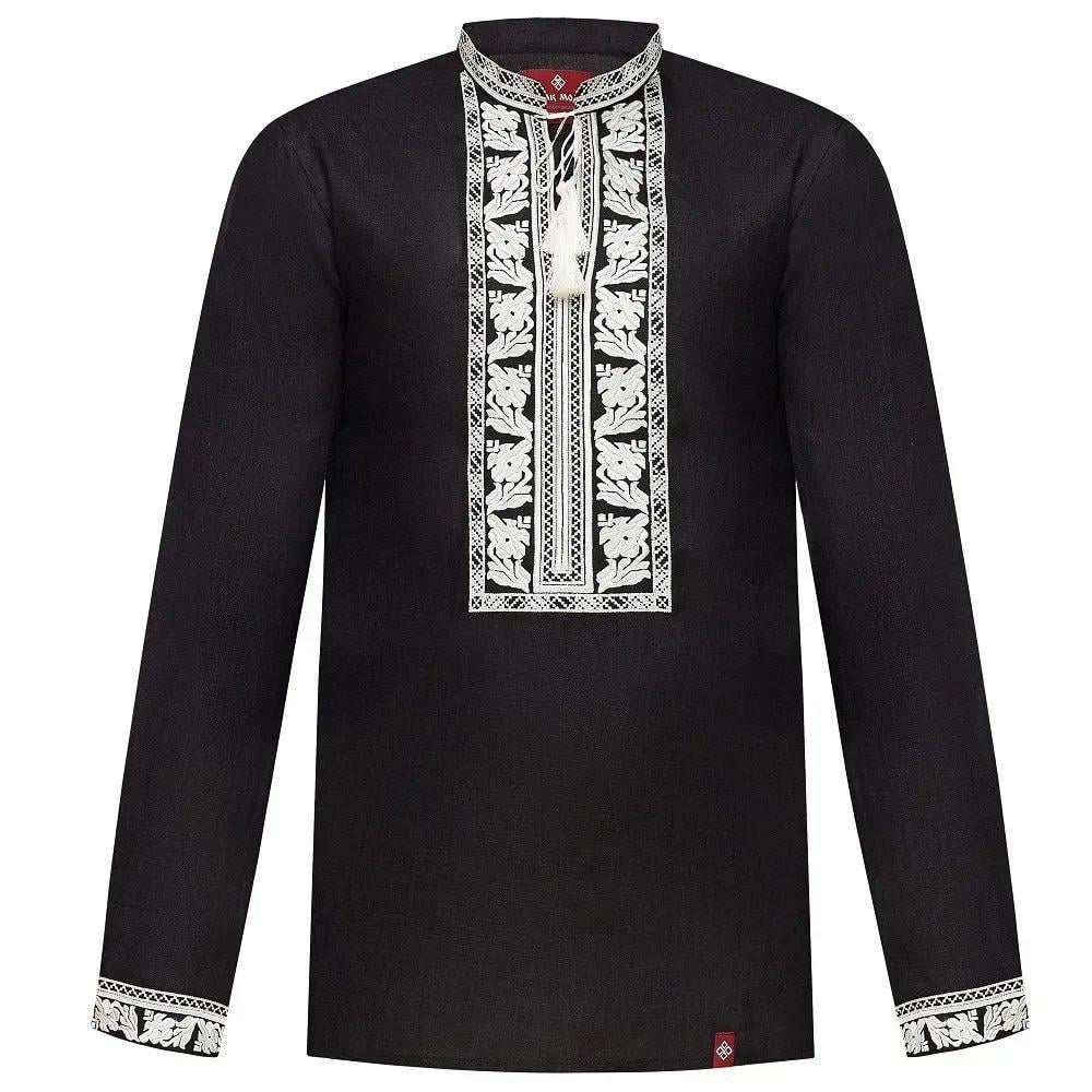 Вышиванка мужская р. 56 Чорный (514) - фото 2