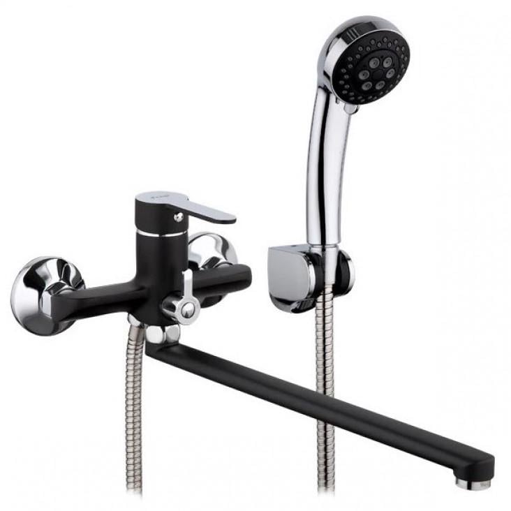 Змішувач для ванни Frap F2242 Чорний/Хром (1033664)