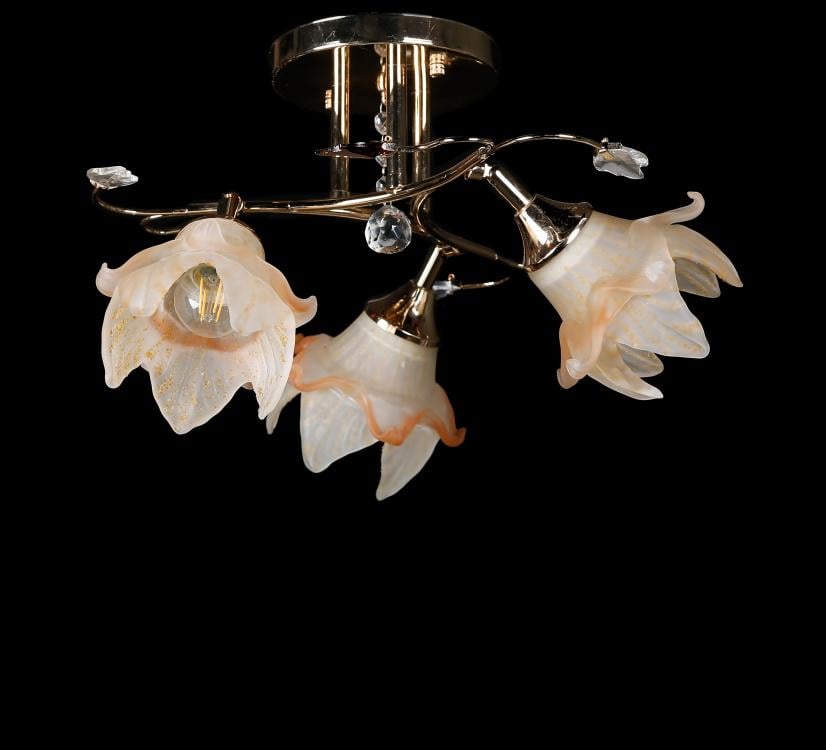 Люстра с плафонами Ray L102/3 FGD+BRN2 (IR005596)