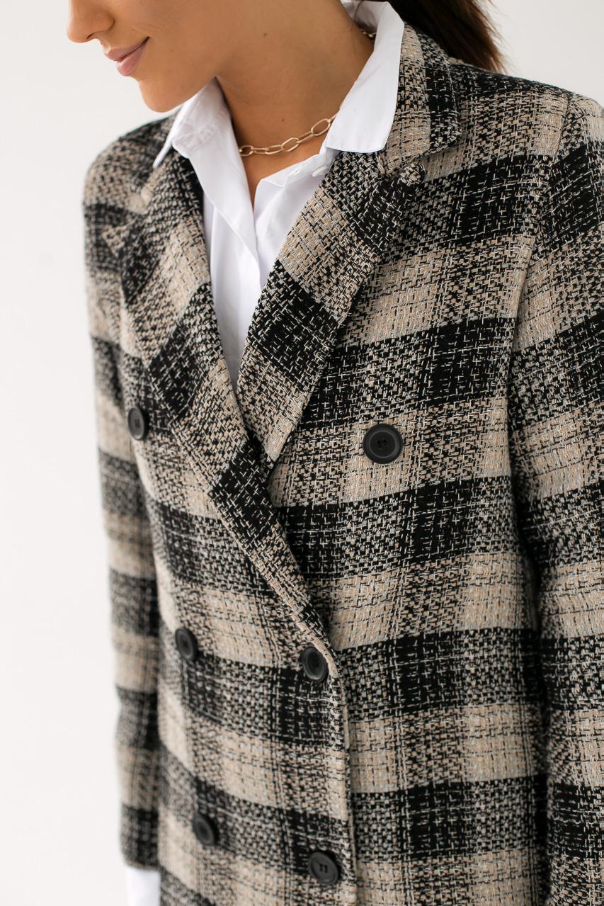 Жакет твидовый SOBE L Бежевый (9528562) - фото 5 Жакет твидовый SOBE L Бежевый (9528562) - фото 5