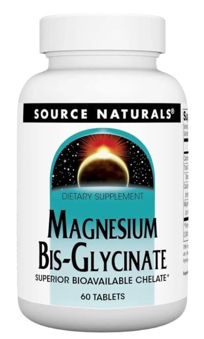 Бисглицинат магния Source Naturals Magnesium BisGlycinate 60 таблеток