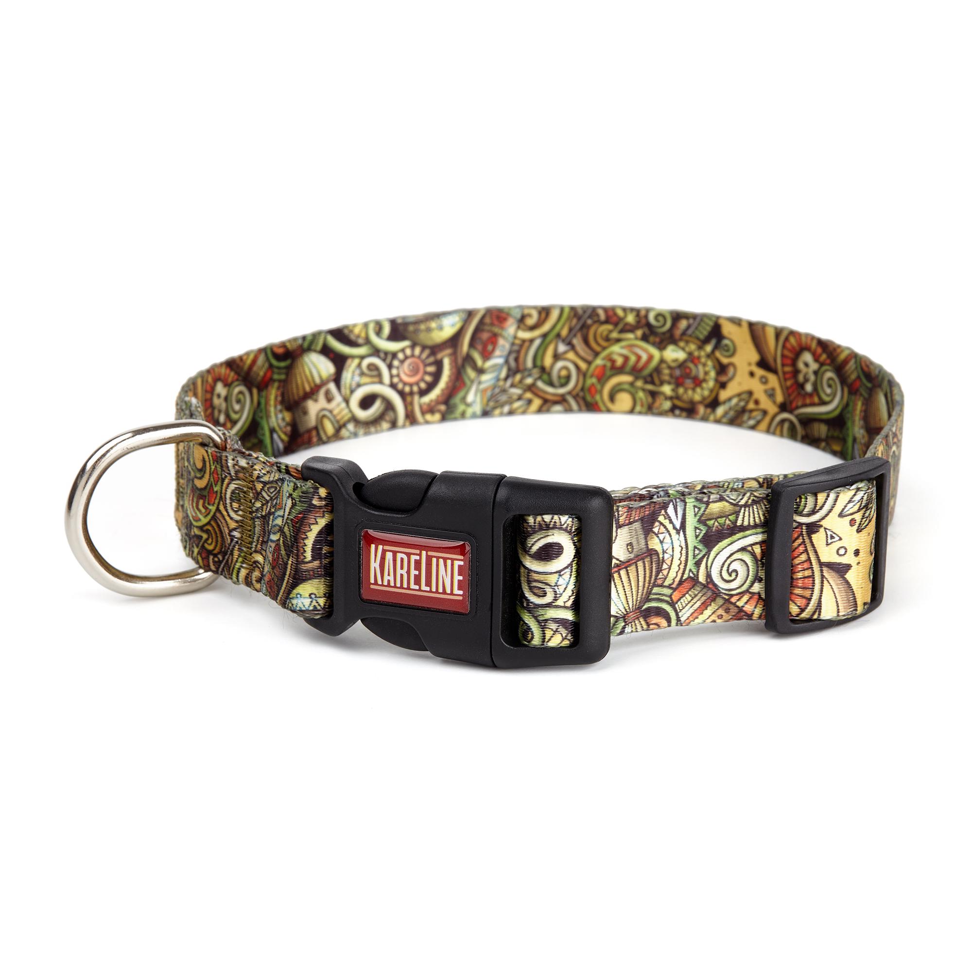 Ошейник KareLine AFRIKA из нейлона с пластиковой пряжкой 20 мм 280-400 мм (0802/11)