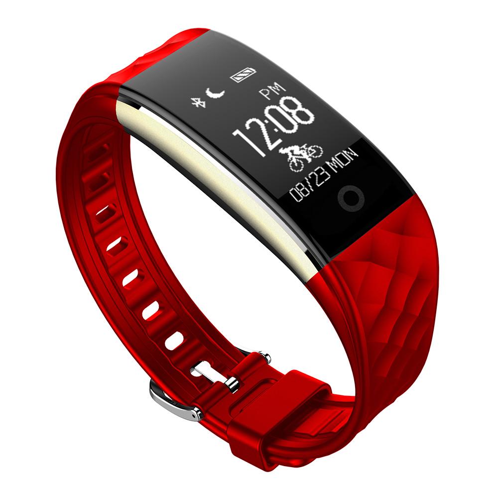 Фітнес-браслет SUNROZ S2 Bluetooth Smart 0,96" IP67 Червоний (SUN0184)