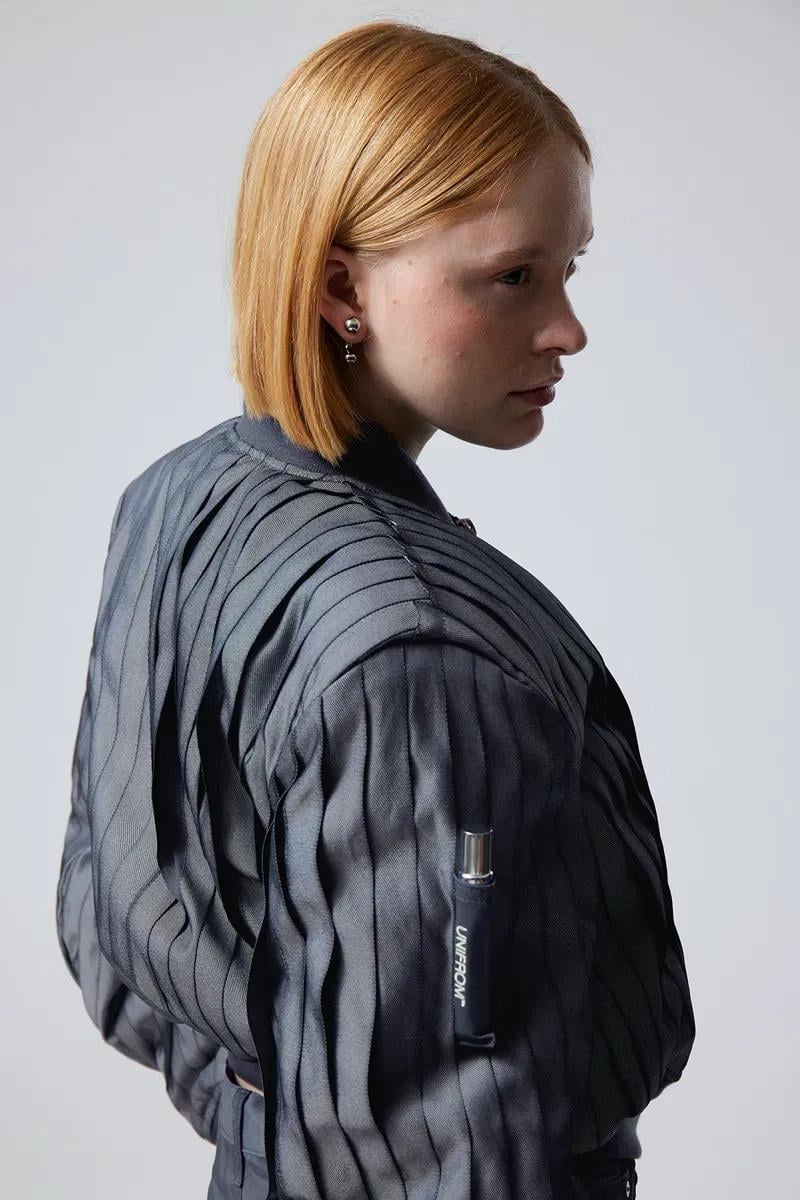 Бомбер Weekday S Темно-синій (E25071197101) - фото 3