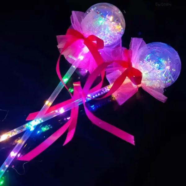 Кулька на паличці Glow Sticks For Fairies з червоною стрічкою (14426099) - фото 3