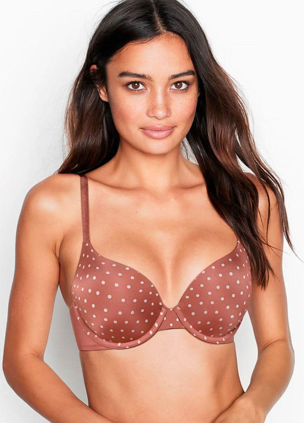 Бюстгалтер жіночий Victoria's Secret з пуш-апом 70E Бежевий (А-349 32DD)