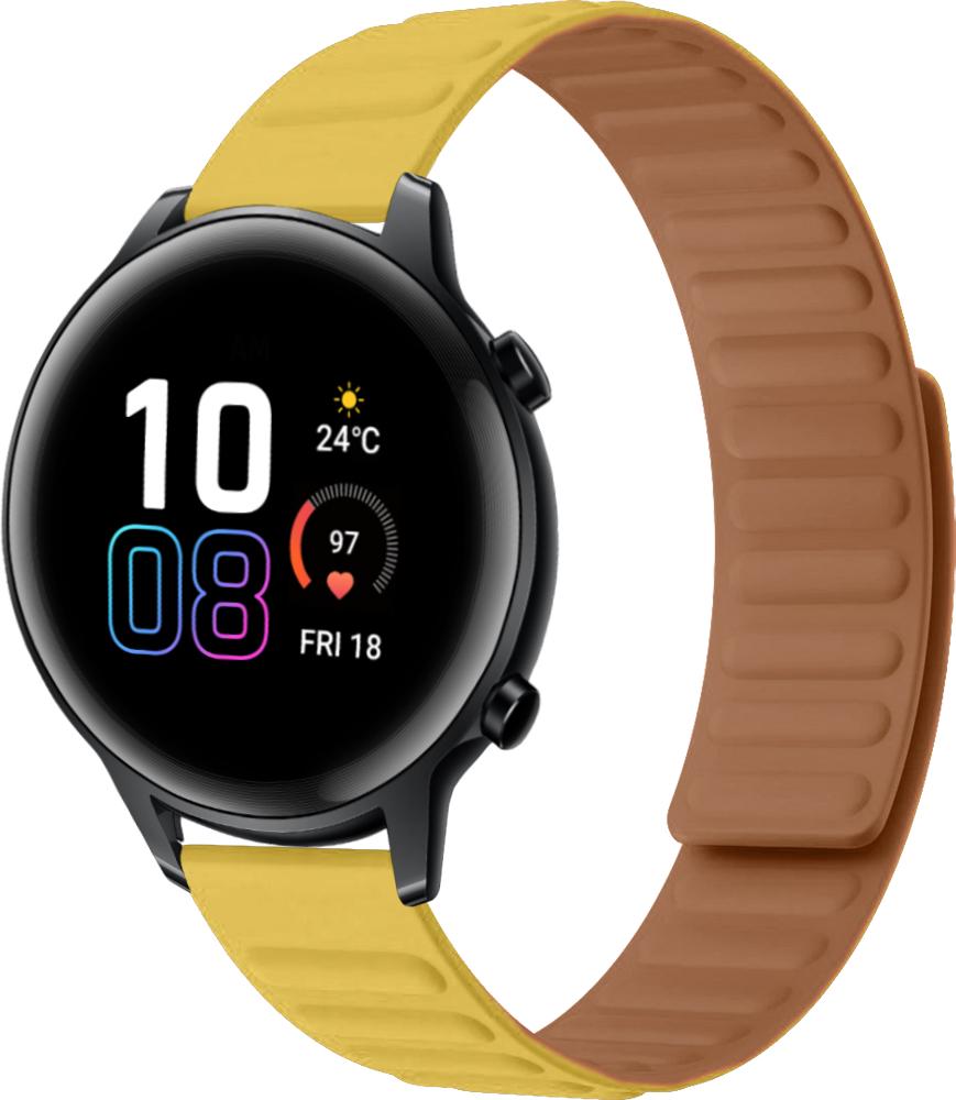 Ремешок Magneter для Honor Magic Watch 2 42 мм Yellow (26631-0A)