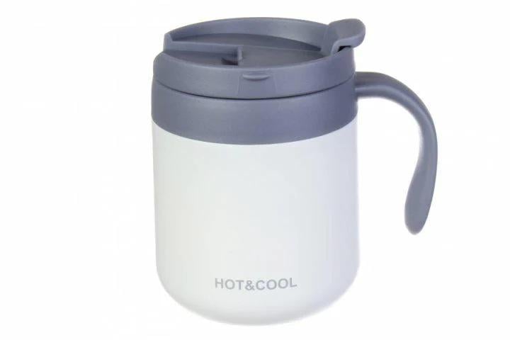 Термокухоль для напоїв Hot&Cool з неіржавіючої сталі 350 мл White (32169215)