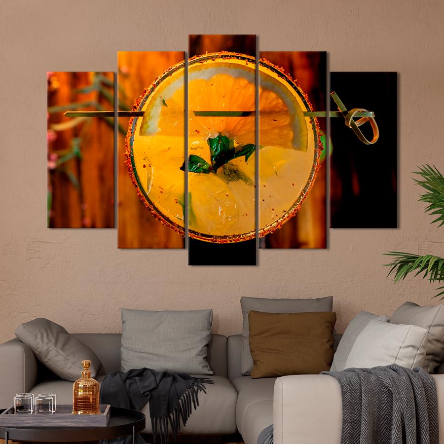 Настенний декор Цитрусовый пряный коктейль 137x85 см (A470-5)
