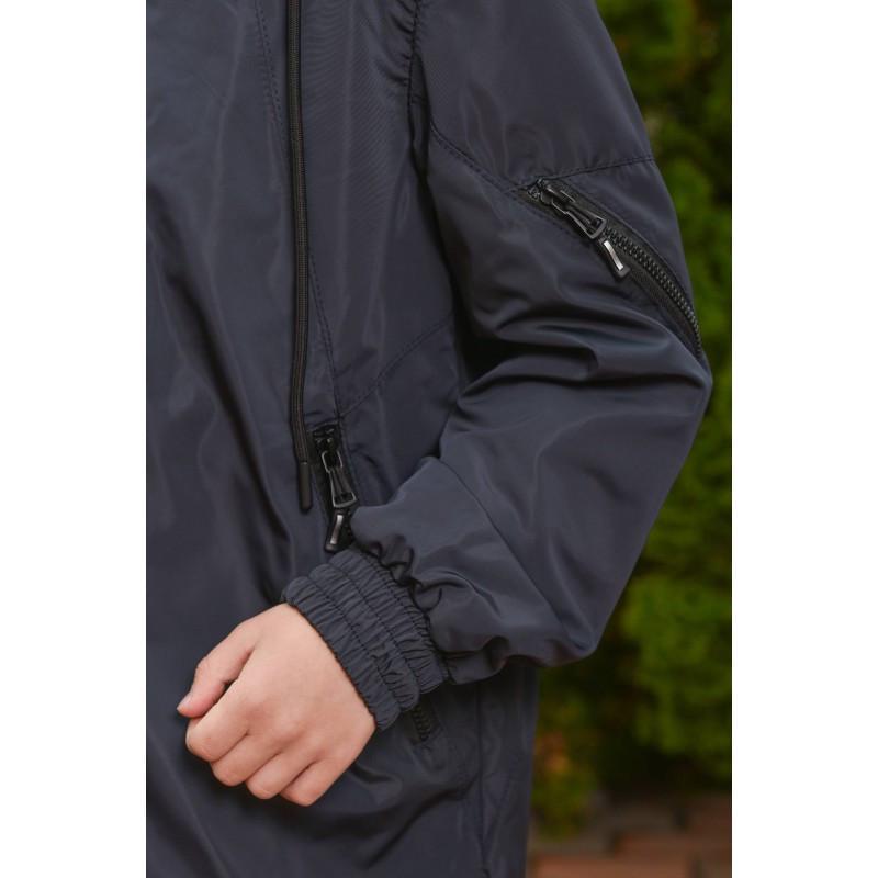 Ветровка детская на флисе 164 см Синий (2714073605) - фото 3 Ветровка детская на флисе 164 см Синий (2714073605) - фото 3