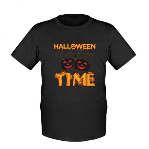 Футболка детская "Halloween TIME" 92 см Черный (11418126-2-170221-3XS)