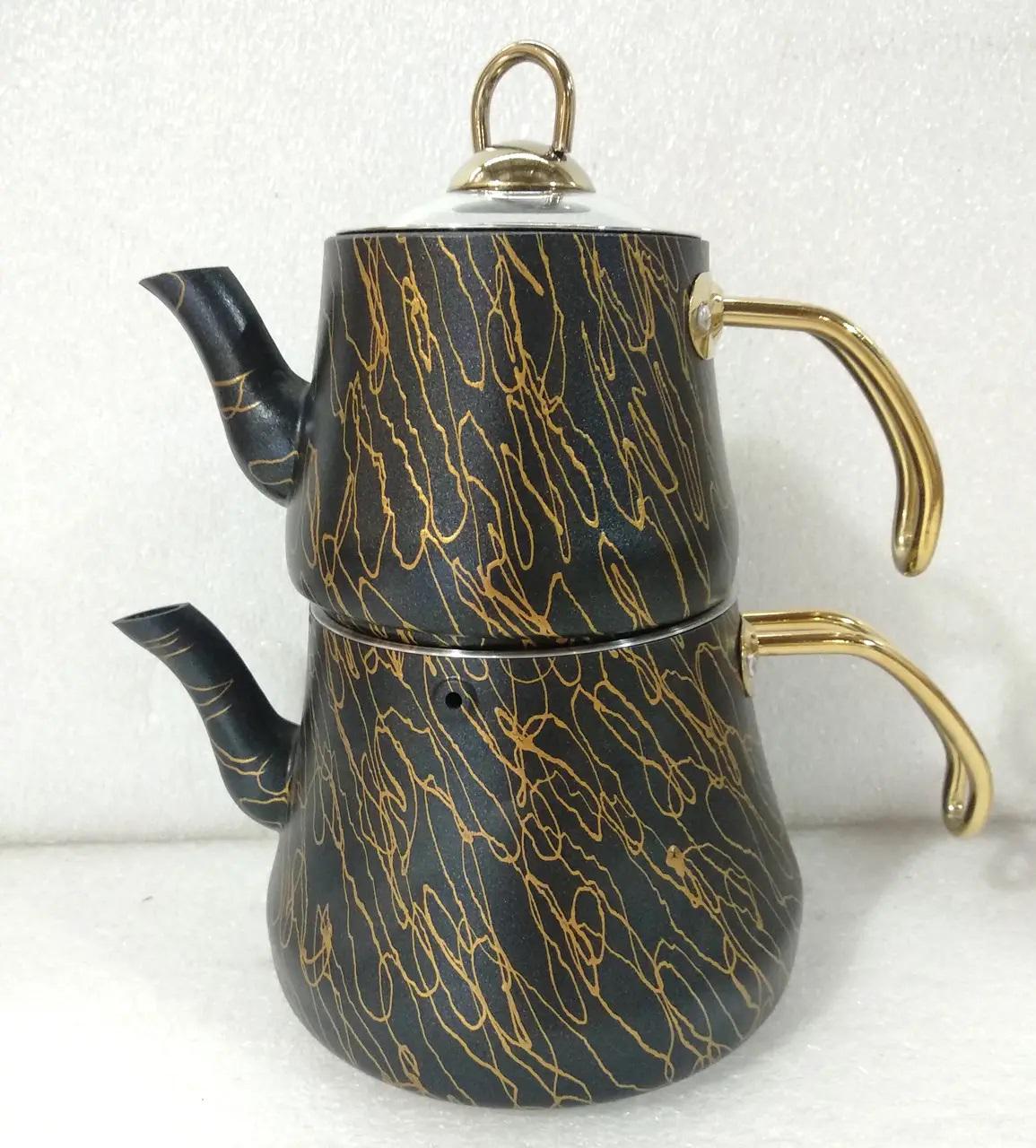 Чайник двухярусный O.M.S. Collection 8204 M 0,8/1,8 л Gold (88495)