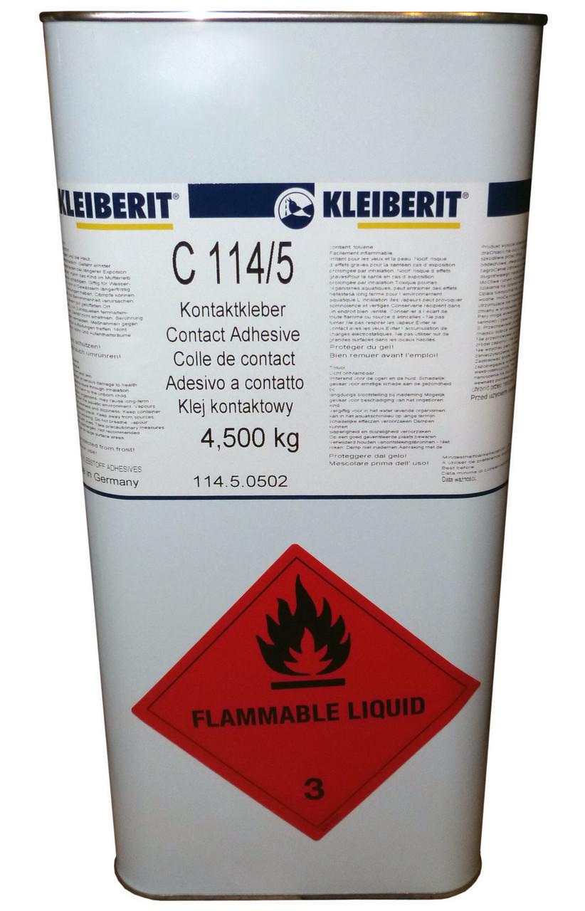 Контактный клей Kleiberit C114/5 на основе синтетического каучука 4,5 кг (1458782393)