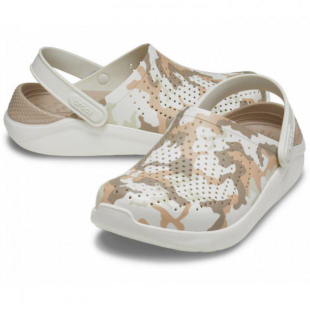 Сабо Crocs LiteRide Printed Camo Clog нар. M9/EUR 42-43 Almost White (7156748)