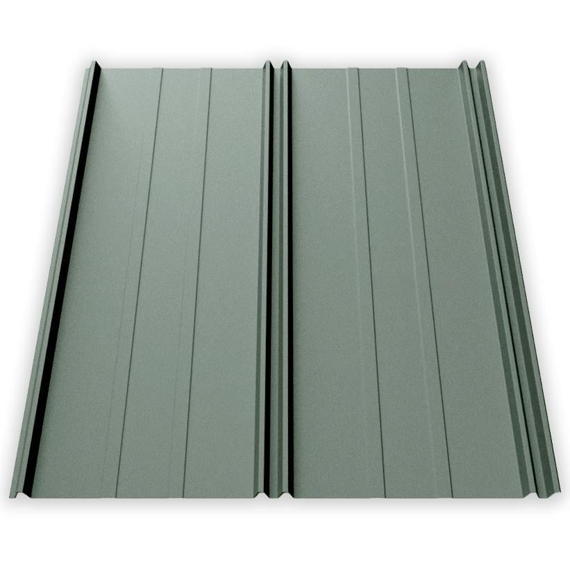 Фальц-настил AKM Zn 100 г/м2 0,43 мм 1120х2000 мм Ral 6020 Зеленый Мох матовый (30302601)