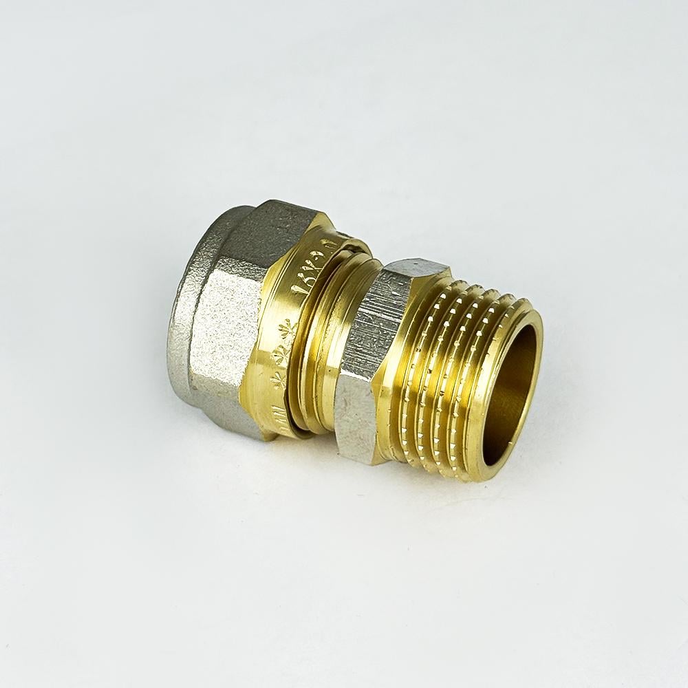 Згін з зовнішнім різьбленням з проточкою SANTAN 16х1/2" (38863) - фото 2 Згін з зовнішнім різьбленням з проточкою SANTAN 16х1/2" (38863) - фото 2