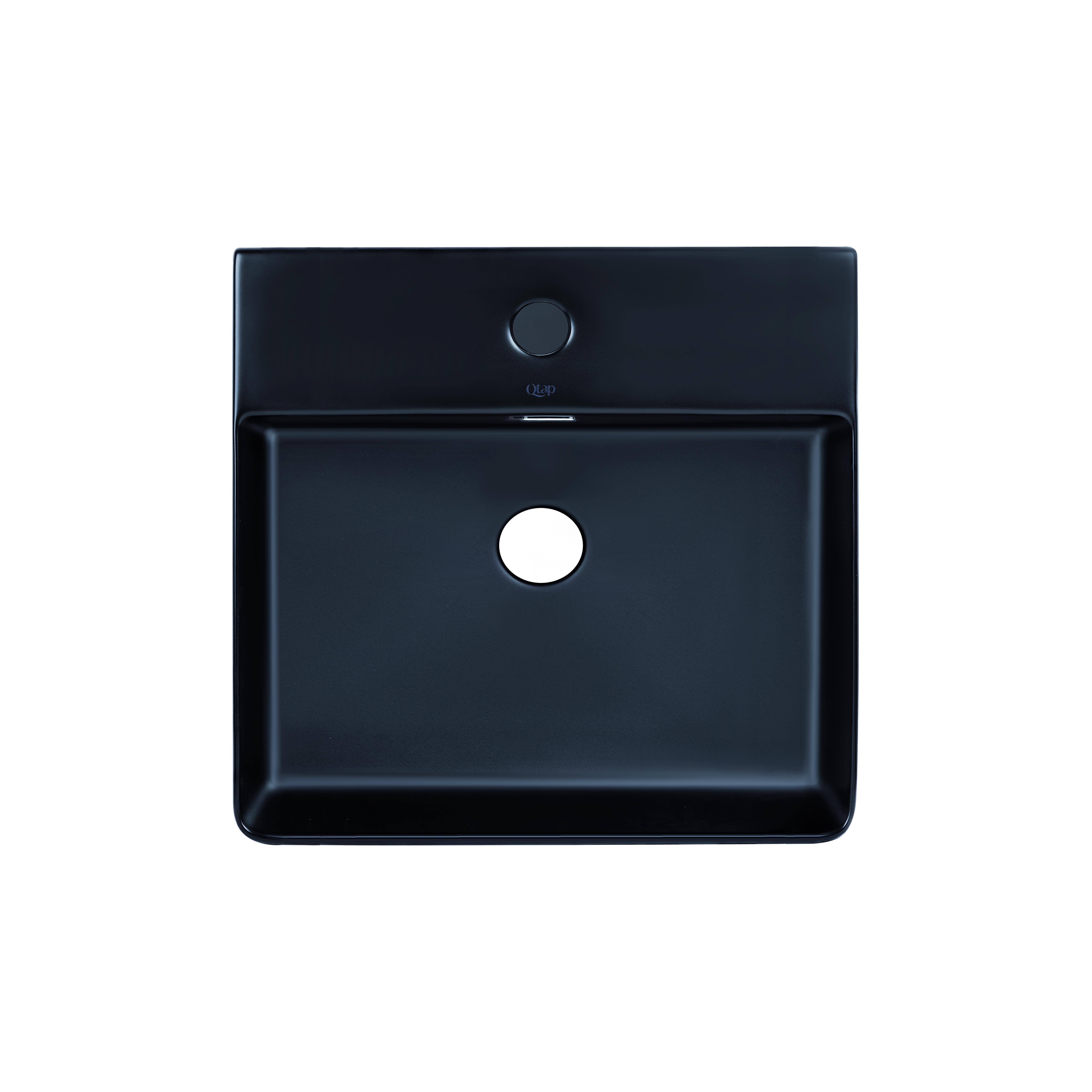 Раковина Qtap Nando LT QT12112173SMBMBN 500х420х120 мм Black matt (SD00052920)