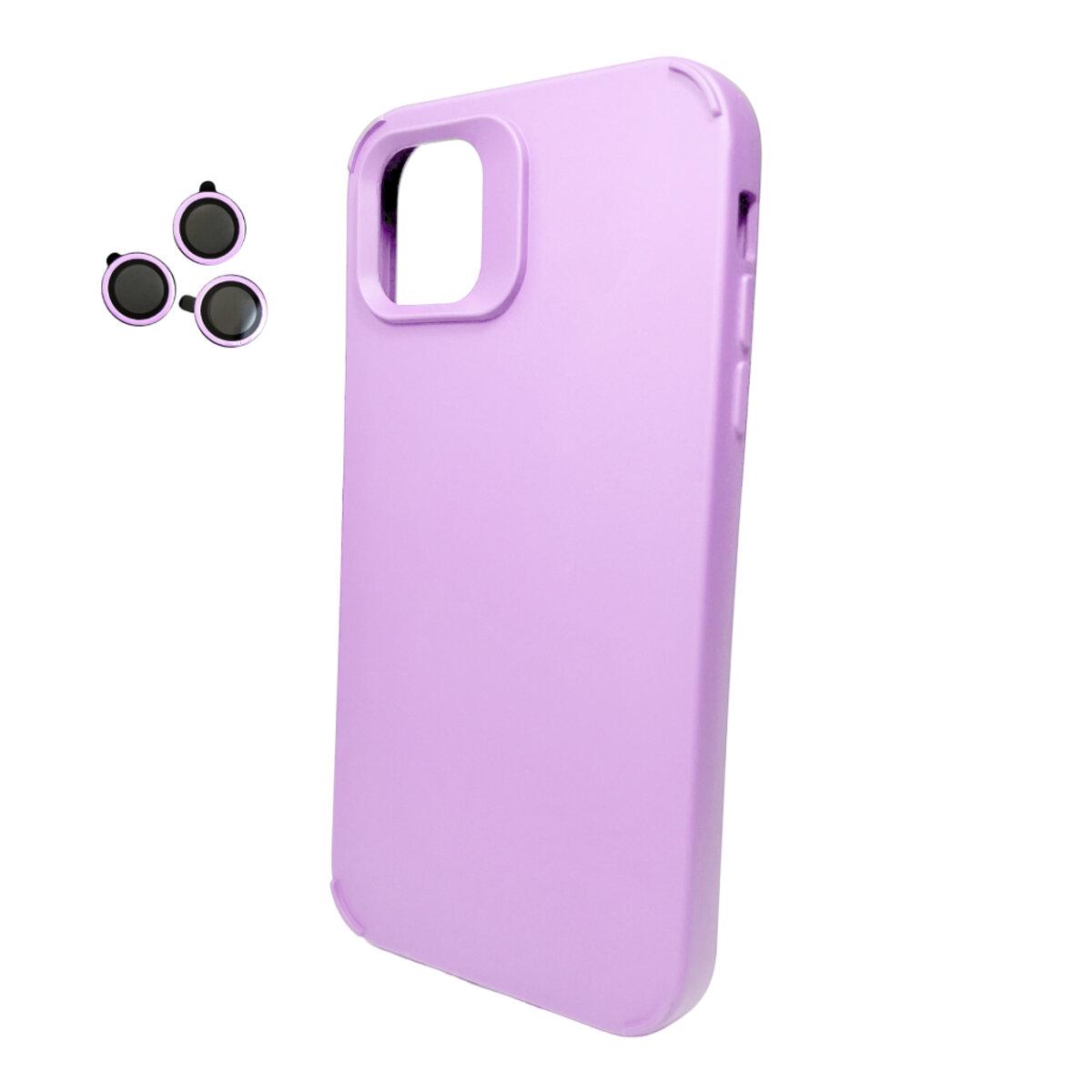 Противоударный чехол Cosmic Silky Cam Protect для Apple iPhone 12/12 Pro Purple