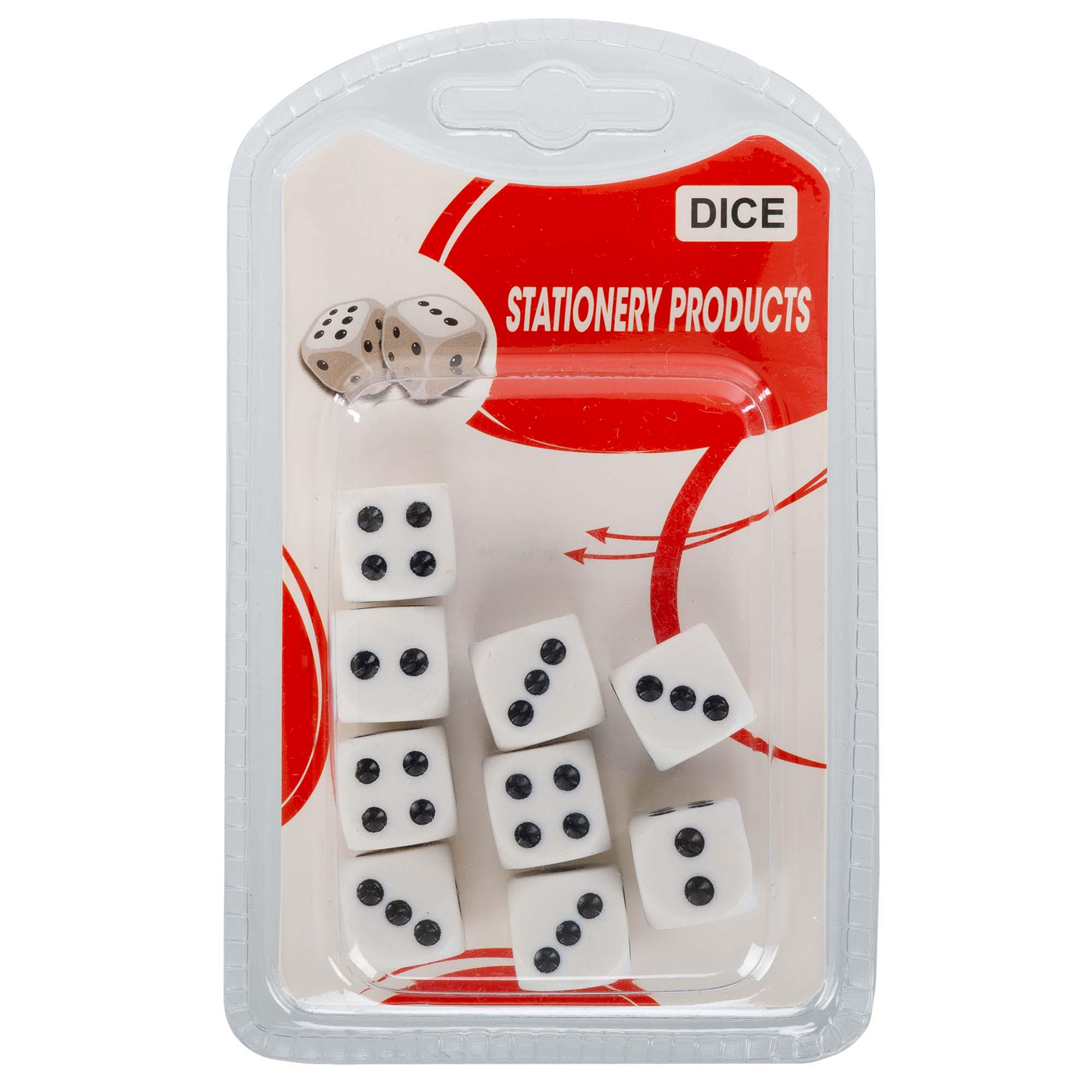 Игральные кубики для настольных игр SP-Sport Dice пластик 1,5x1,5 см 9 шт. (159-1)