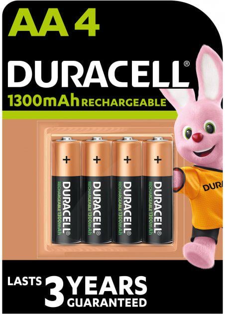 Аккумулятор Duracell Recharge AA 1300 мАh 4 шт. - фото 1