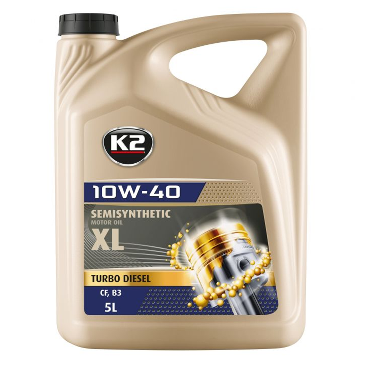 Мастило моторне K2 Semisynthetic Motor Oil SL/CF XL 10W-40 Turbo Diesel 5 л