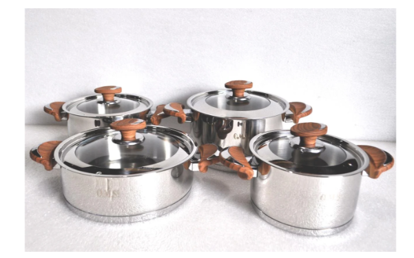 Набір каструль із сотейником OMS із нержавіючої сталі 8 предметів (1076-8) - фото 7 Набір каструль із сотейником OMS із нержавіючої сталі 8 предметів (1076-8) - фото 7