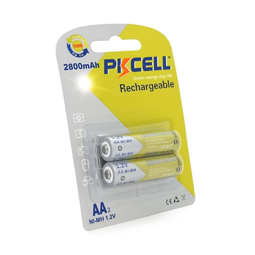 Акумулятор PKCELL Rechargeable Battery 1,2V AA 2800mAh NiMH 2 штуки у блістері (29455)