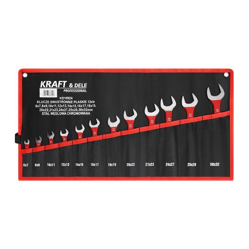 Набор ключей рожковых Kraft&Dele KD10924 12 шт. 6-32 мм