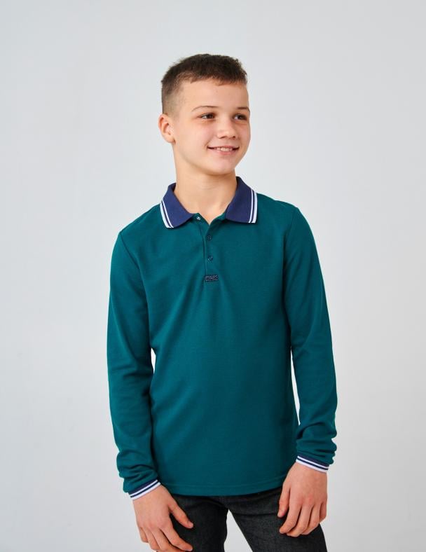 Поло для мальчика Smil 128 см Зеленый (114108)