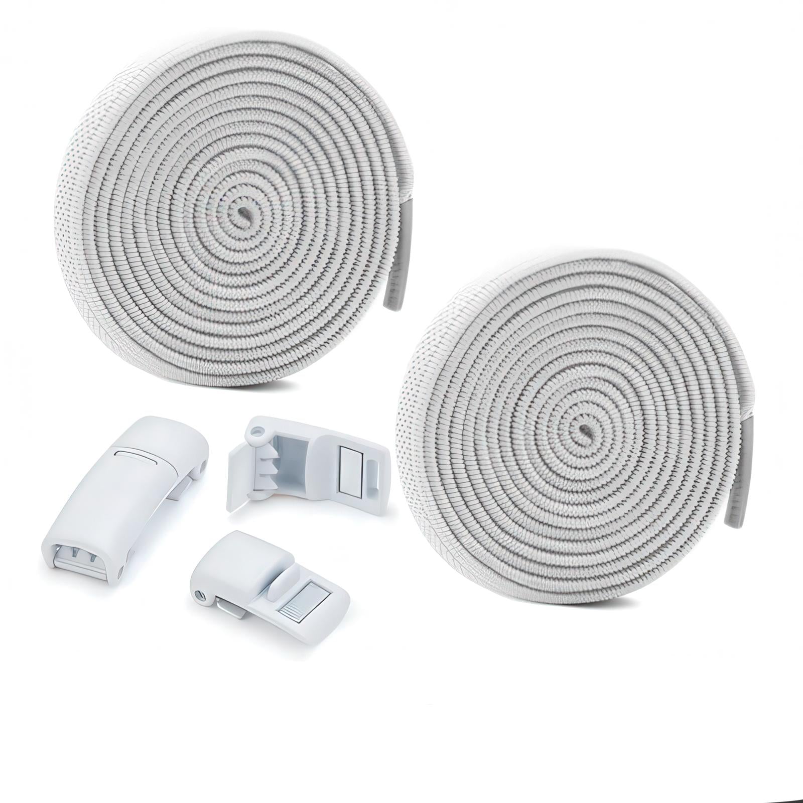 Шнурки для обуви с магнитными фиксаторами 100 см Белый (SHNRFK-WHT-1358)