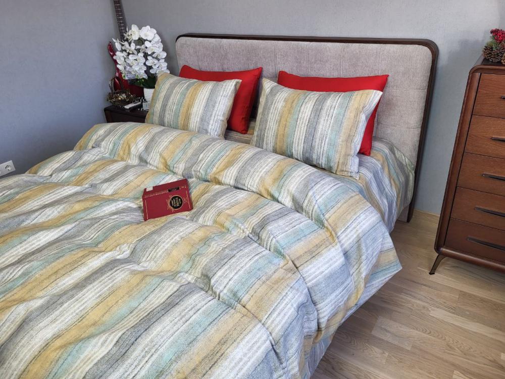 Комплект постельного белья Turkish flannel Итака полуторний (1777357916)