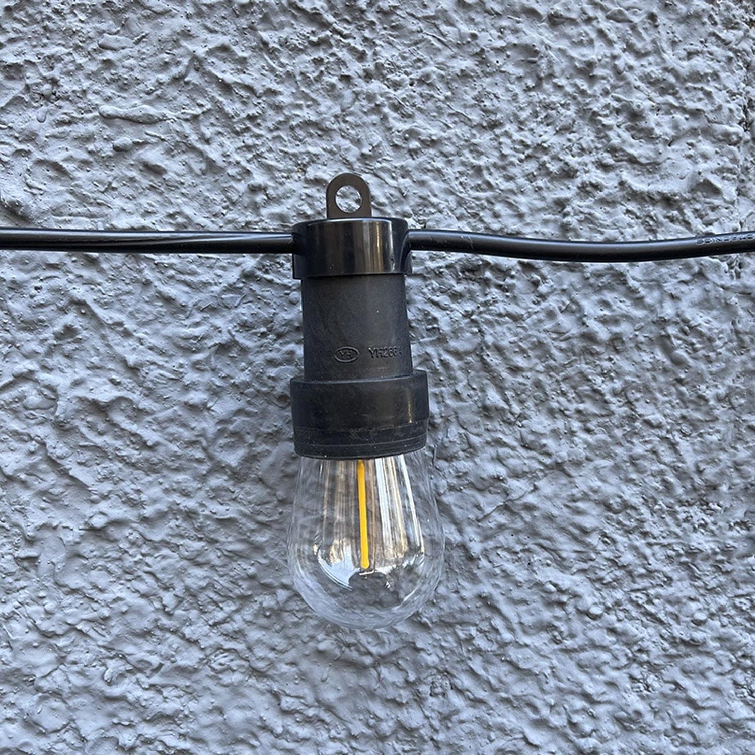 Гирлянда уличная ретро Solar-PATIO E27 IP65 10 м 21 лампа и 2 запасные - фото 8 Гирлянда уличная ретро Solar-PATIO E27 IP65 10 м 21 лампа и 2 запасные - фото 8