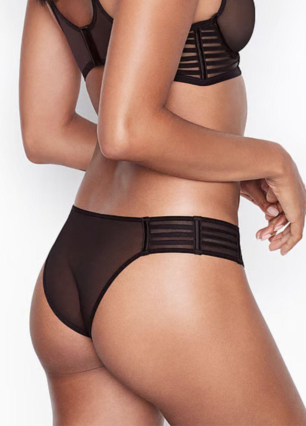 Трусики жіночі сітка Victoria's Secret Mesh Cheekini Panty А-364 M Чорний (44-46) - фото 2 Трусики жіночі сітка Victoria's Secret Mesh Cheekini Panty А-364 M Чорний (44-46) - фото 2