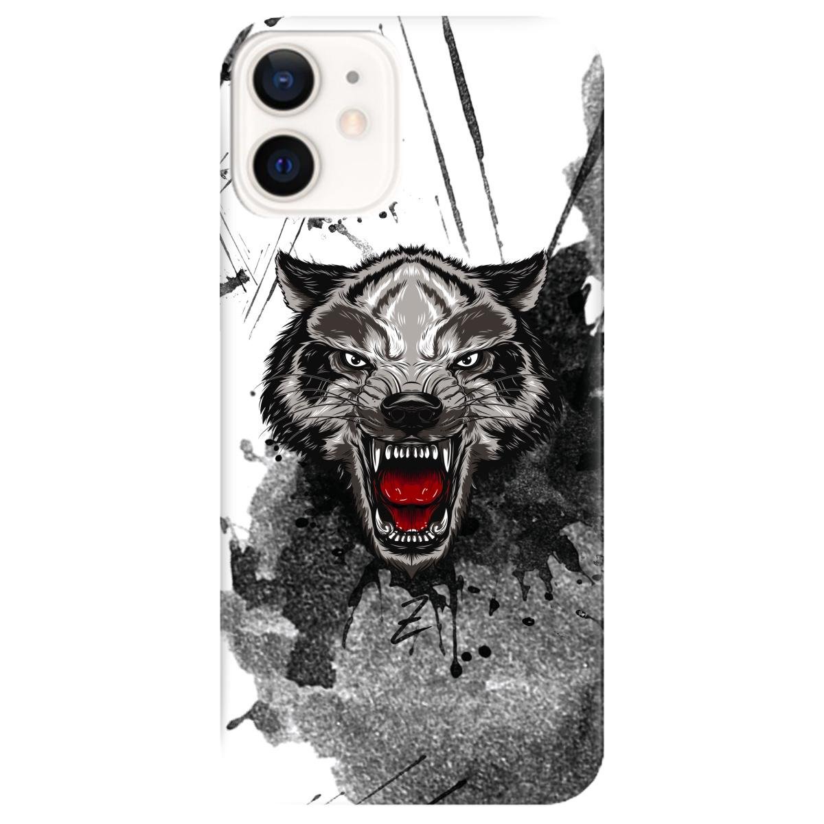 Силіконовий чохол Zorrov для Apple iPhone 12 Mini - Angry-Wolf (14050040180088420)