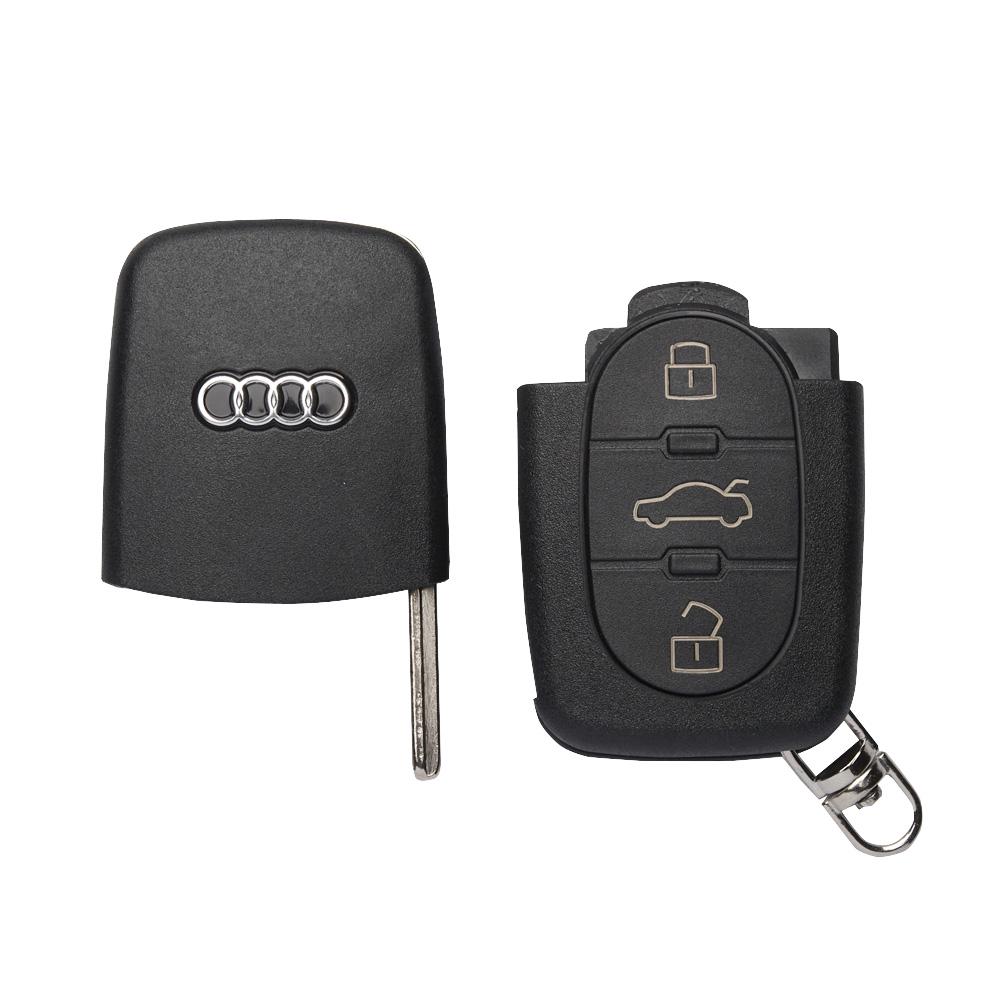 Корпус ключа на 3 кнопки Audi A2/A3/A4/A6/A8/TT/RS4/4DO837231 - фото 2
