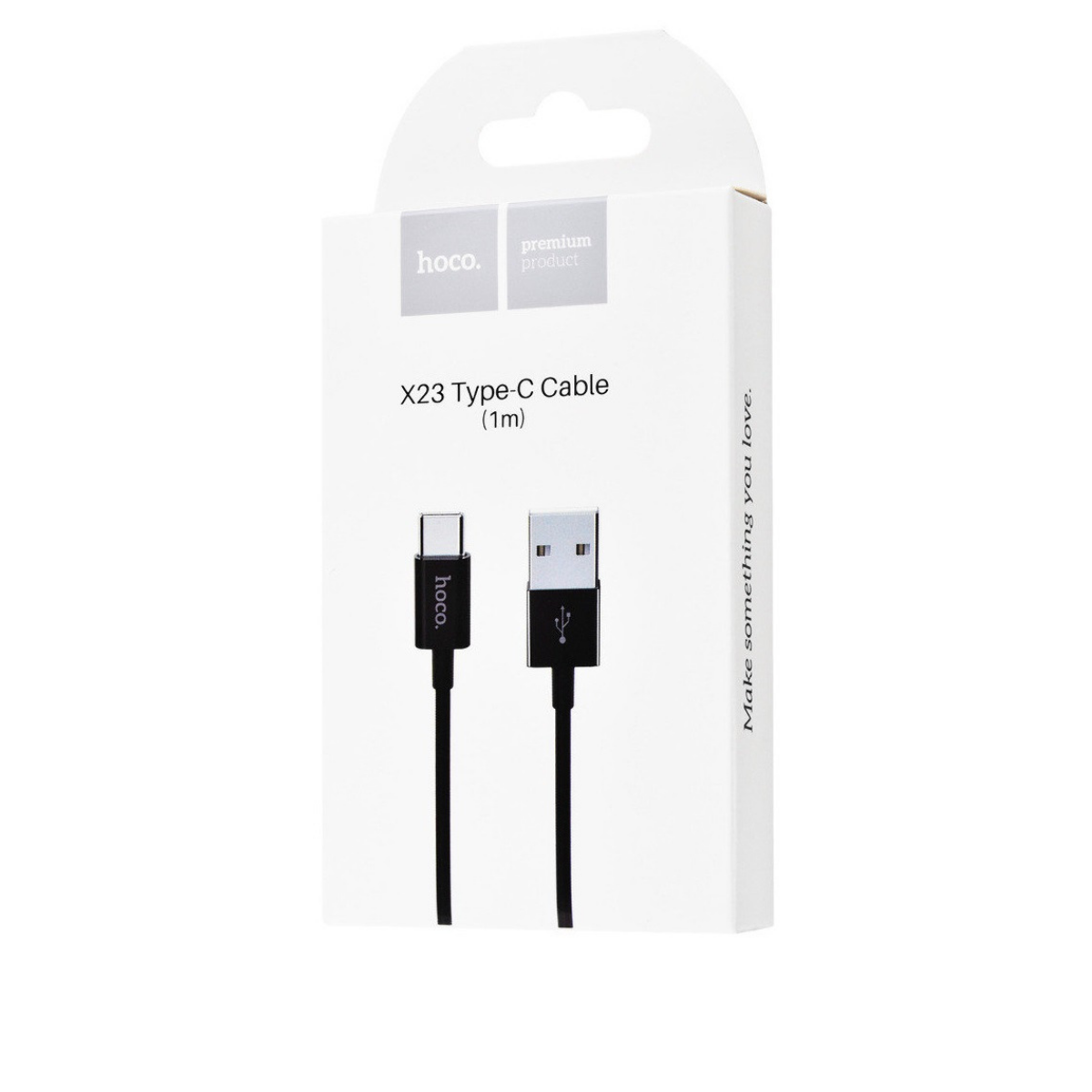 Кабель Hoco X23 Skilled Type-c charging data cable Black - фото 2