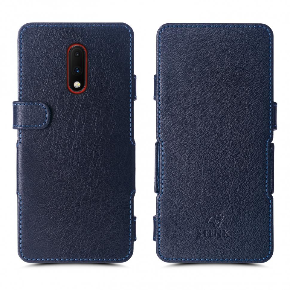 Чехол книжка Stenk Prime для OnePlus 7 Синий (63581)