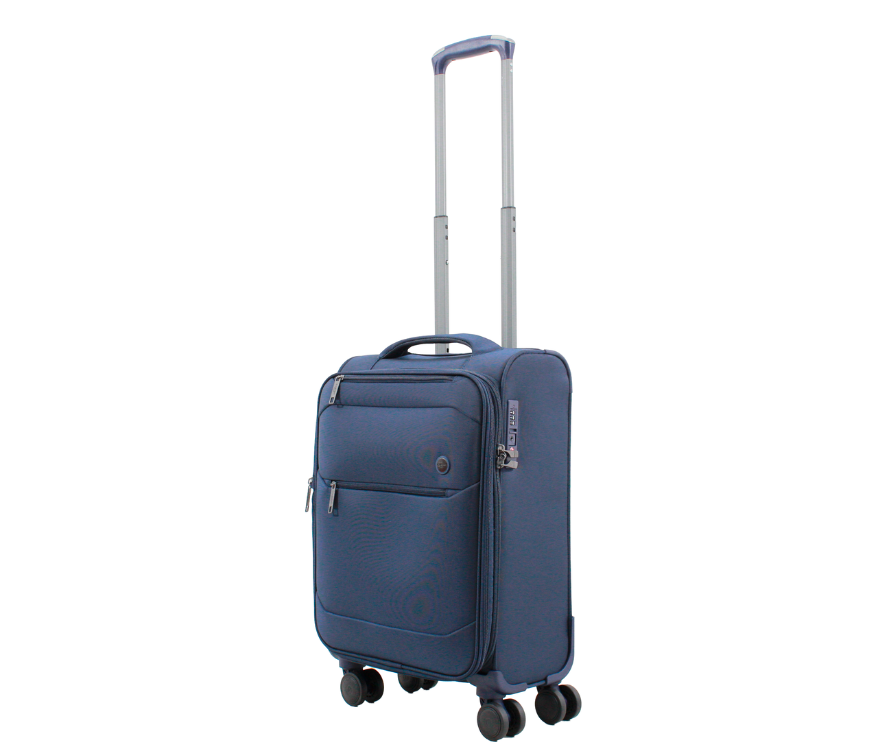Чемодан ручная кладь Airtex ткань S 55х35х22 + 5 см 38 л 2,7 кг Синий (839)