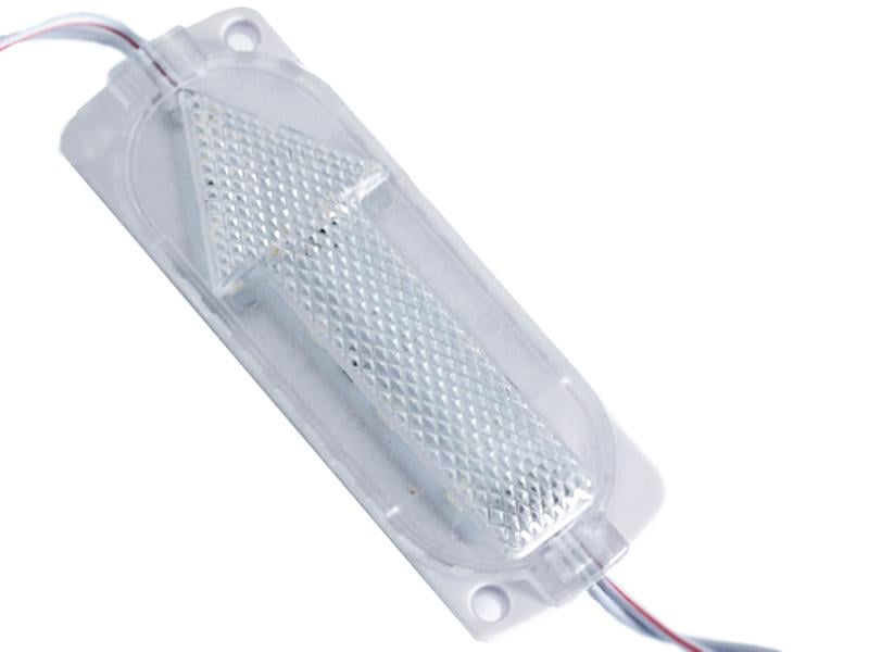Светодиодный модуль указатель направляющая стрелка 12В SMD2835 15 LED IP65 6000K холодный белый (4919)