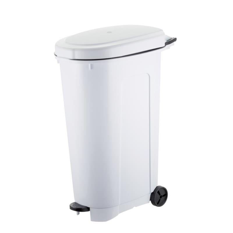 Бак для сміття Bidone з кришкою та коліщатами 40x60x84 см 100 л Світло-сірий (3969) - фото 3 Бак для сміття Bidone з кришкою та коліщатами 40x60x84 см 100 л Світло-сірий (3969) - фото 3