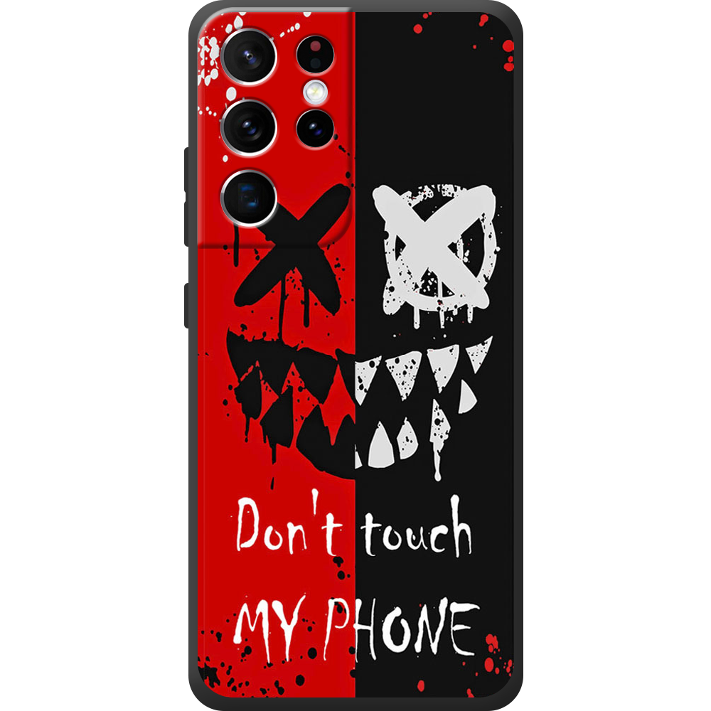 Чехол BoxFace Samsung G998 Galaxy S21 Ultra Bad Smile Черный силикон (41719-up2468-42011)