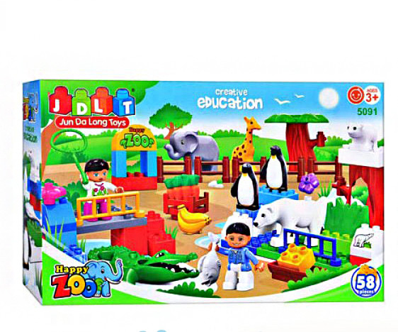 Конструктор детский Jdlt 5091 зоопарк Creative education - фото 3 Конструктор детский Jdlt 5091 зоопарк Creative education - фото 3