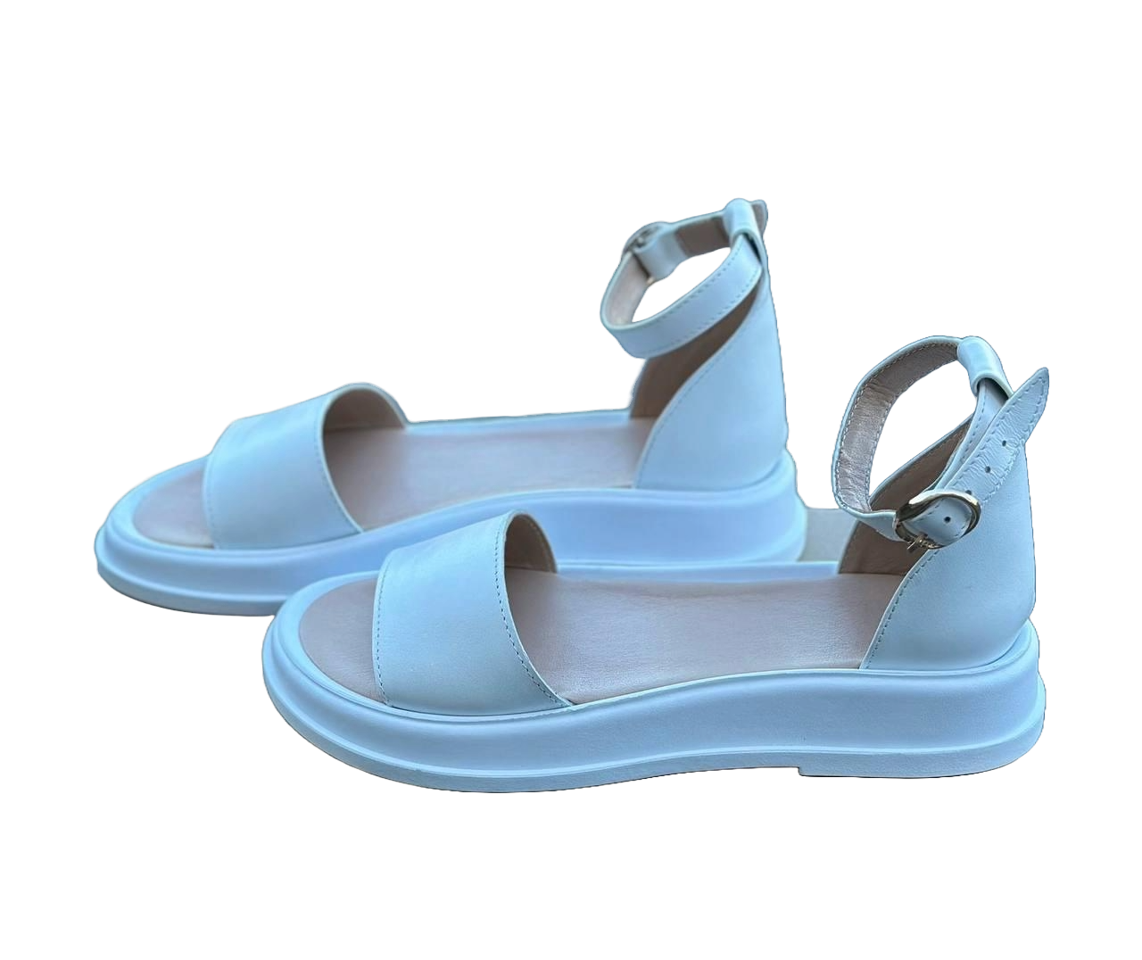 Босоніжки жіночі преміум р. 39 Білий (29251)